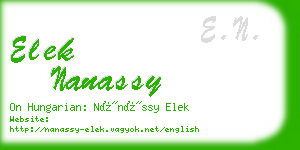 elek nanassy business card